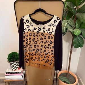 Juicy Couture Leopard Print Sweater